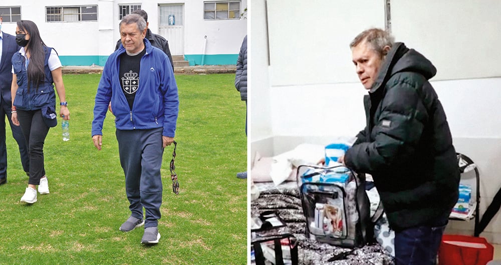  Carlos Mattos, en una visita de la Contraloría a La Picota y durante su traslado a la cárcel de máxima seguridad de Cómbita en Boyacá.