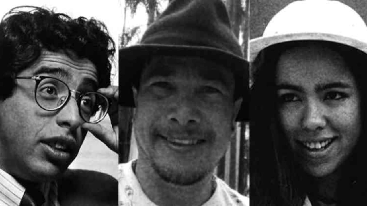 De izquierda a derecha: Jaime Garzón, Mauricio Lezama y Silvia Margarita Duzán.