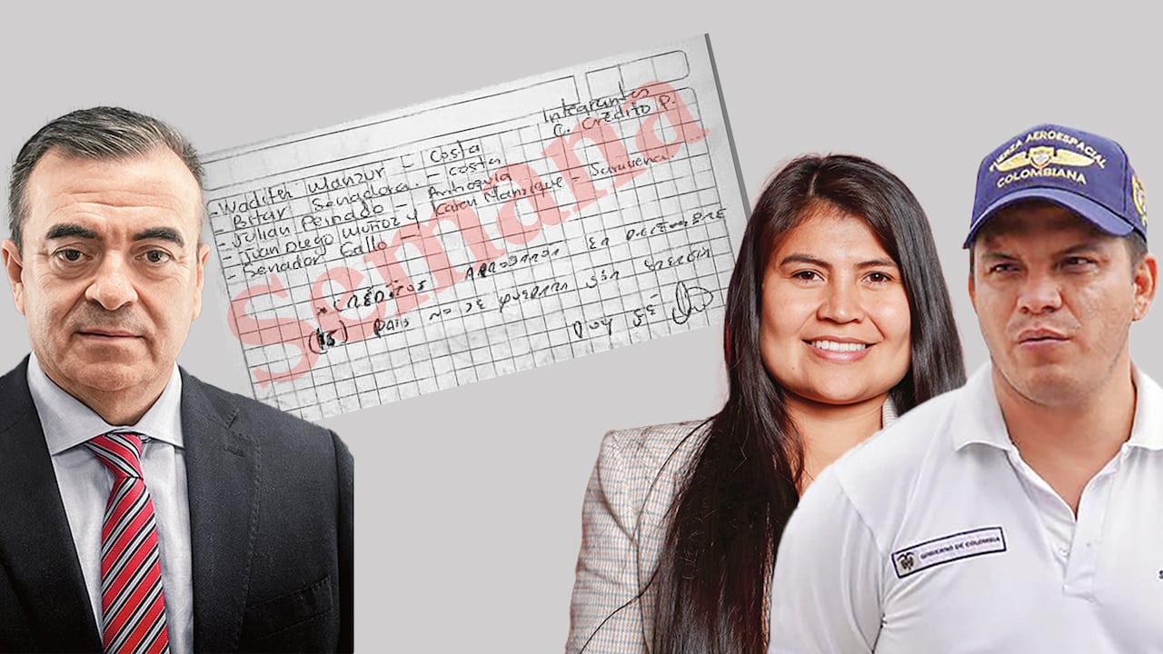 Olmedo López, Karen Manrique y Sneyder Pinilla.