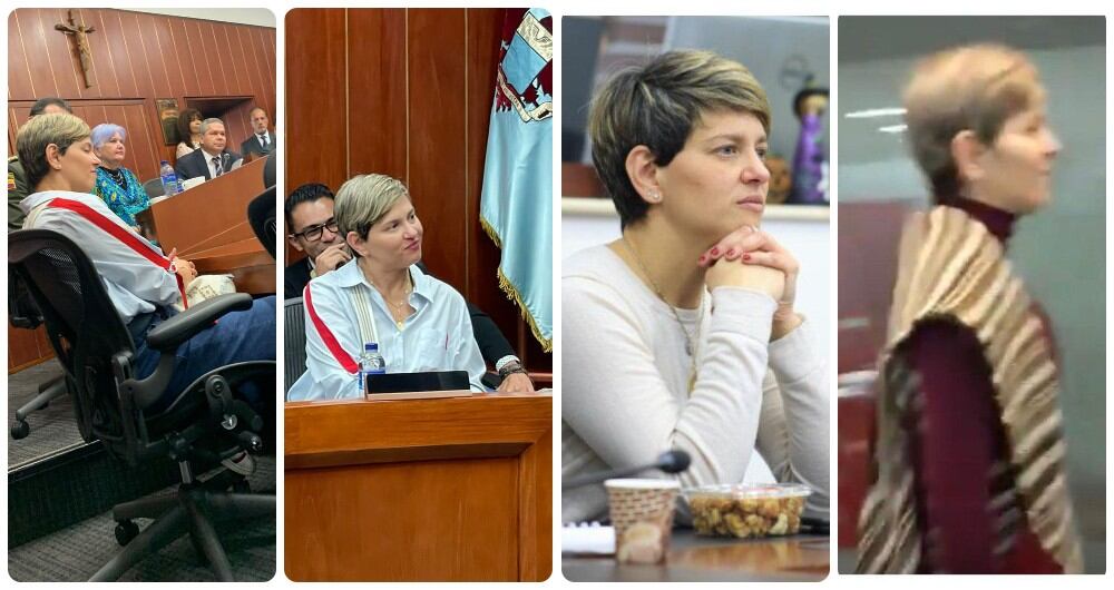 Verónica Alcocer en sus visitas al Congreso.