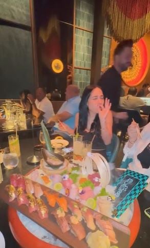 Luisa Fernanda W disfrutó en Miami.