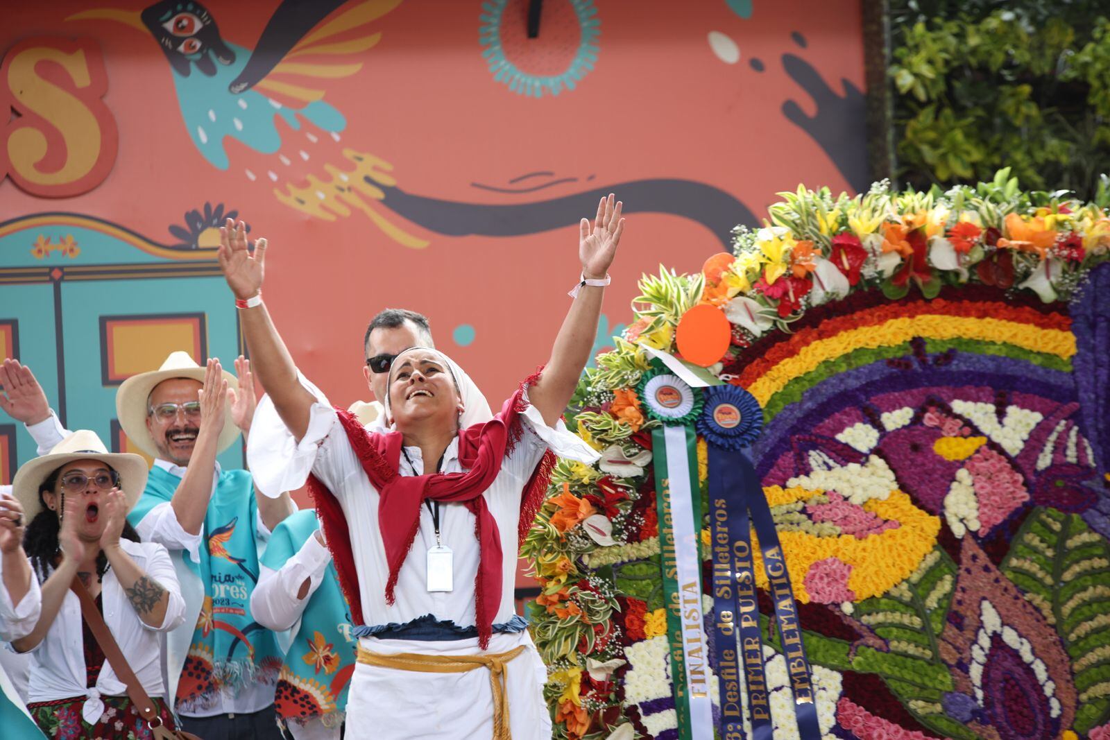 Desfile de silleteros. Ganadora absoluta.