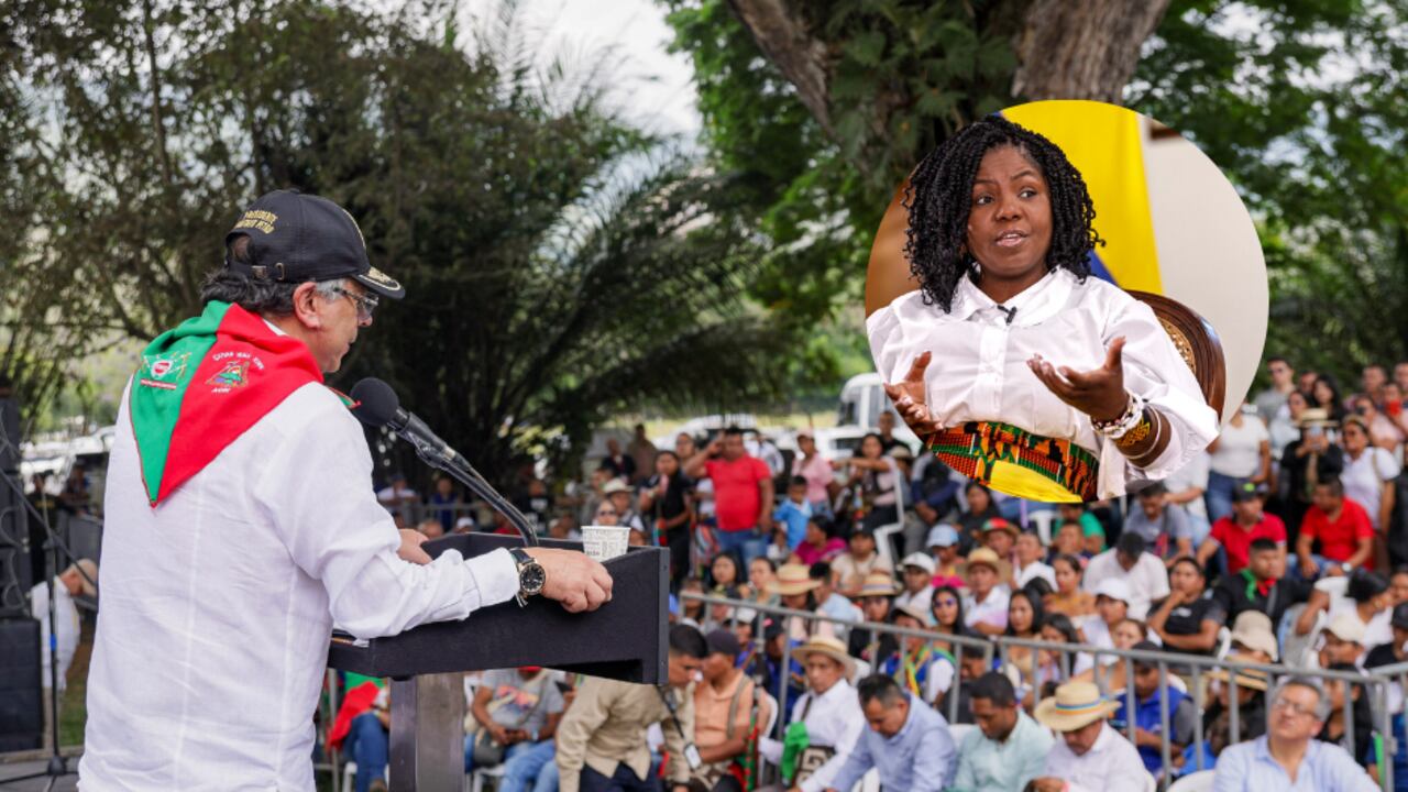 Gustavo Petro en evento en el Cauca este 30 de julio.