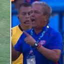 Rabieta de Jorge Luis Pinto, en el Unión Magdalena vs. Deportivo Cali, le hizo ver la roja.