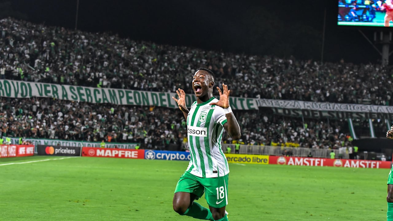 Marino Hinestroza, fura de Atlético Nacional contra Club Nacional.