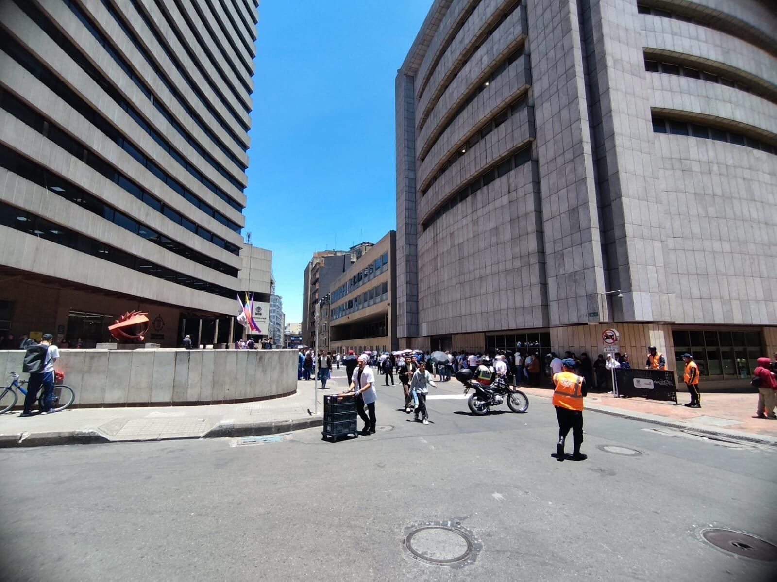 Manifestación en Bogotá.