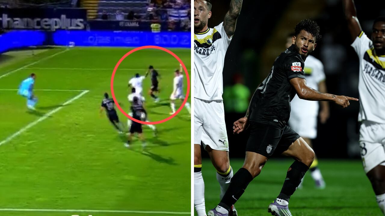 Gol de Luis Suárez, con Sporting de Portugal, ante Famalicão.