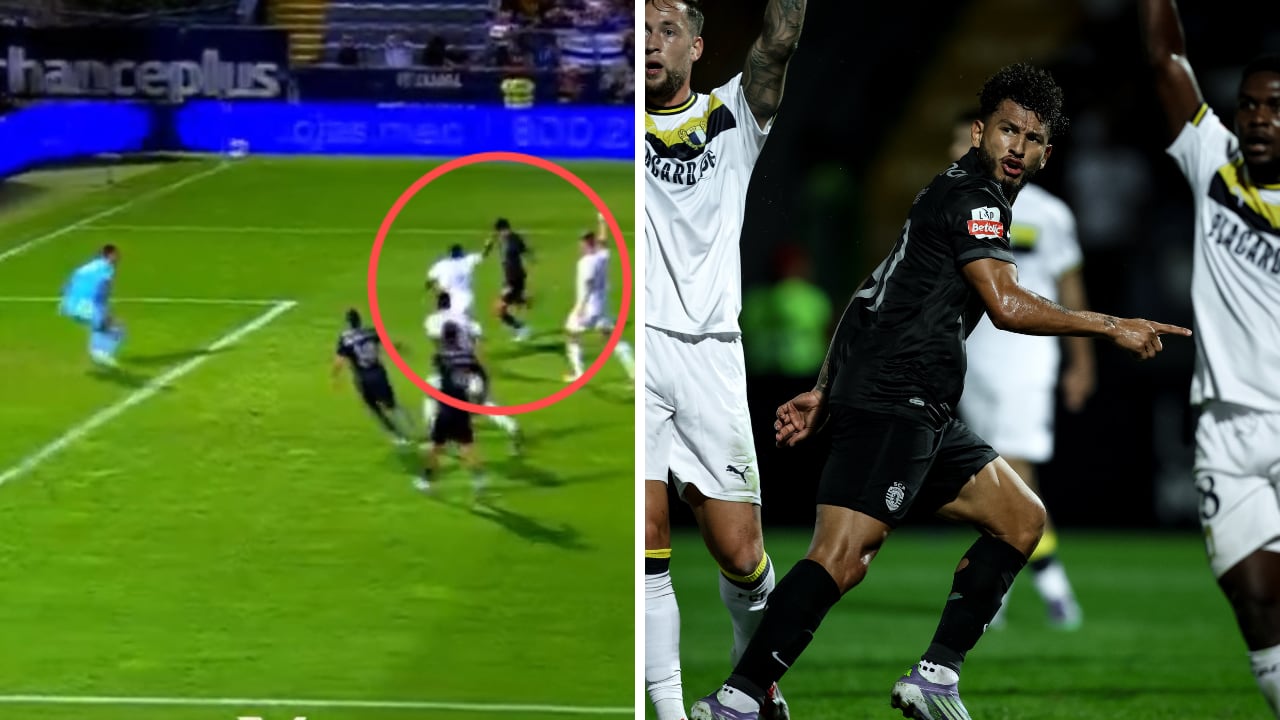 Gol de Luis Suárez, con Sporting de Portugal, ante Famalicão.