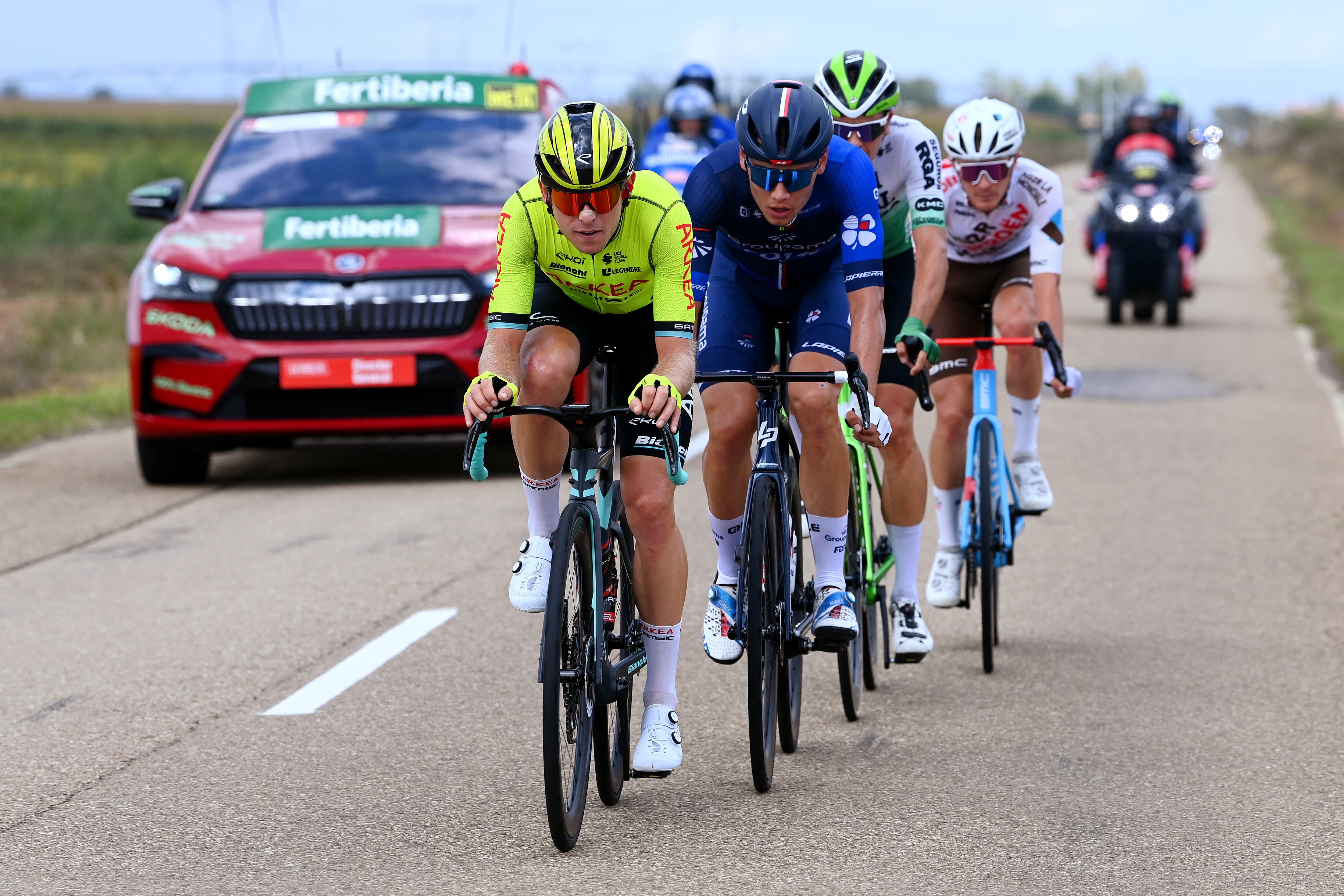 Mathis Le Berre y Clément Davy protagonizaron la fuga del día.