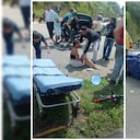 Este accidente se registró a inmediaciones de la terminal de transporte.