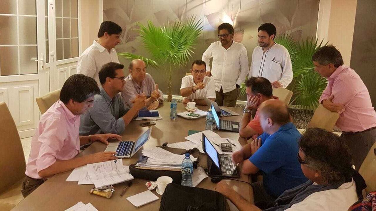 Encuentro de los negociadores del Gobierno y las FARC el lunes en La HAbana.