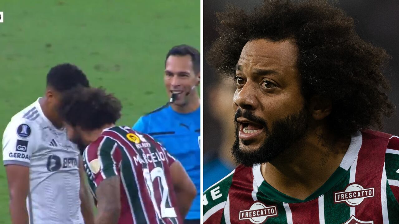 Marcelo se enfrentó a Brahian Palacios en partido de Copa Libertadores