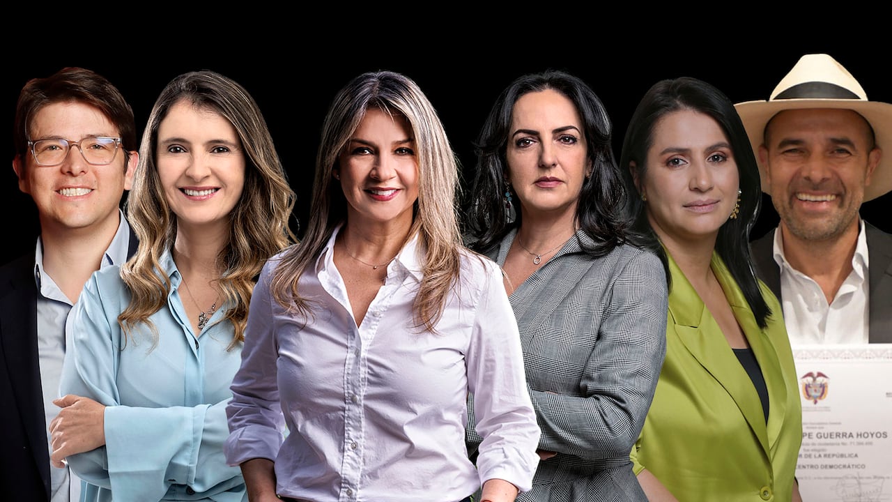Miguel Uribe, Paloma Valencia, Vicky Davila, María Cabal, Paola Holguín y Andrés Guerra