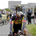 Primoz Roglic Jumbo Visma en la salida de la Segunda etapa