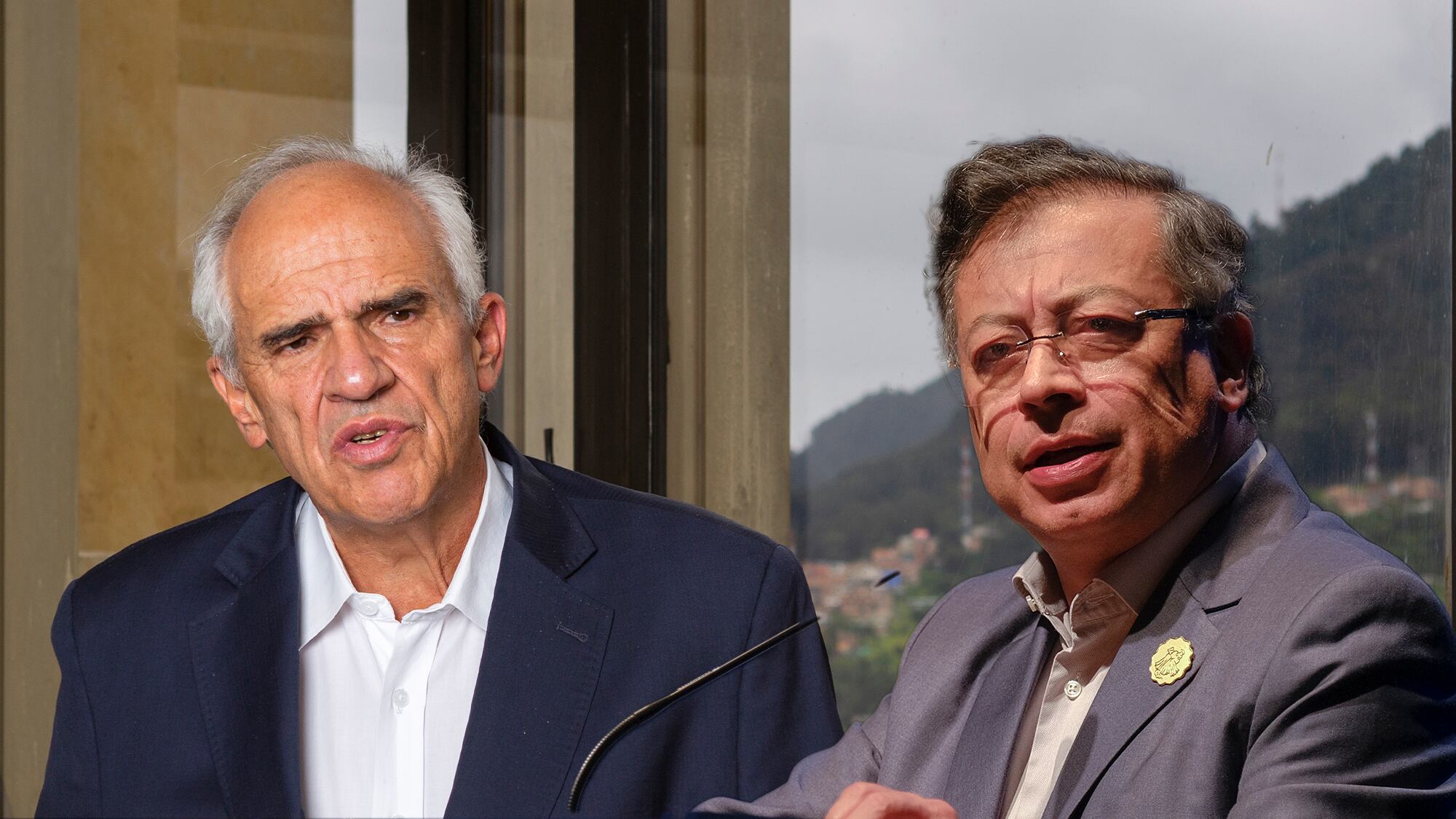Gustavo petro y Ernesto Samper