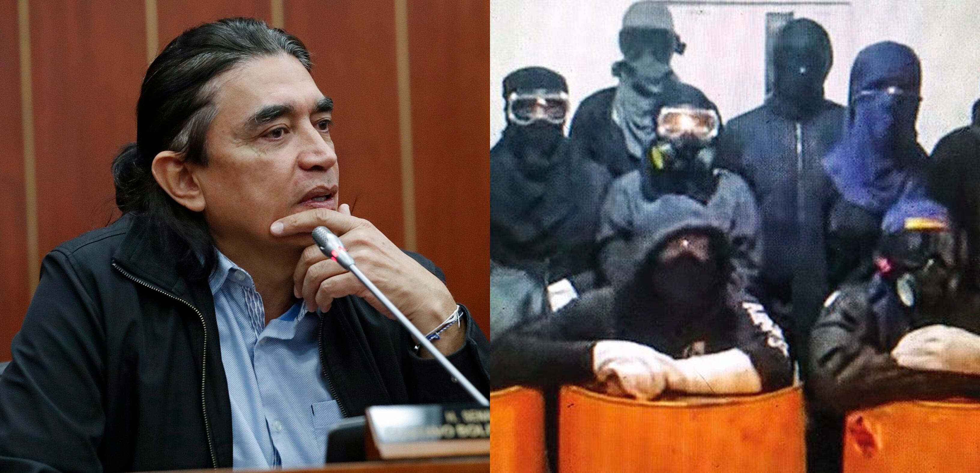 Senador Gustavo Bolívar y primera línea