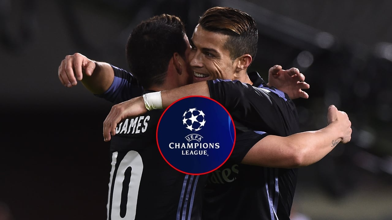 James Rodríguez y Cristiano Ronaldo