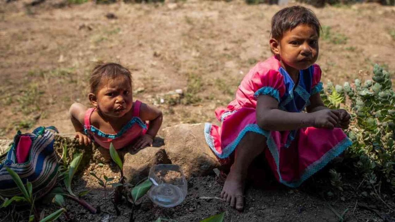 En la comunidad de la Frontera, del pueblo yukpa, sorprende la cantidad de niños y jóvenes con labio leporino o paladar hendido. Para ellos, esto se debe a las fumigaciones con glifosato. Foto: Esteban Vega.