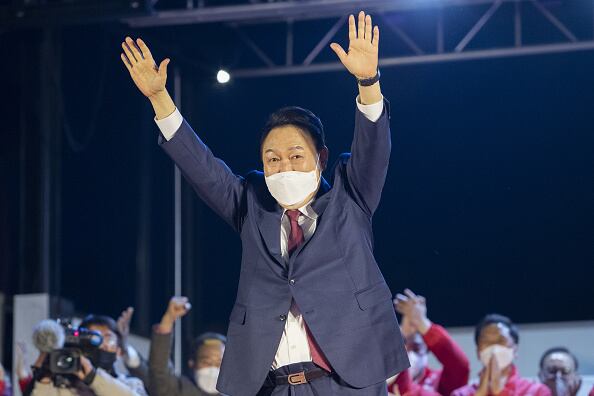 El presidente electo de Corea del Sur, Yoon Seok-yeol