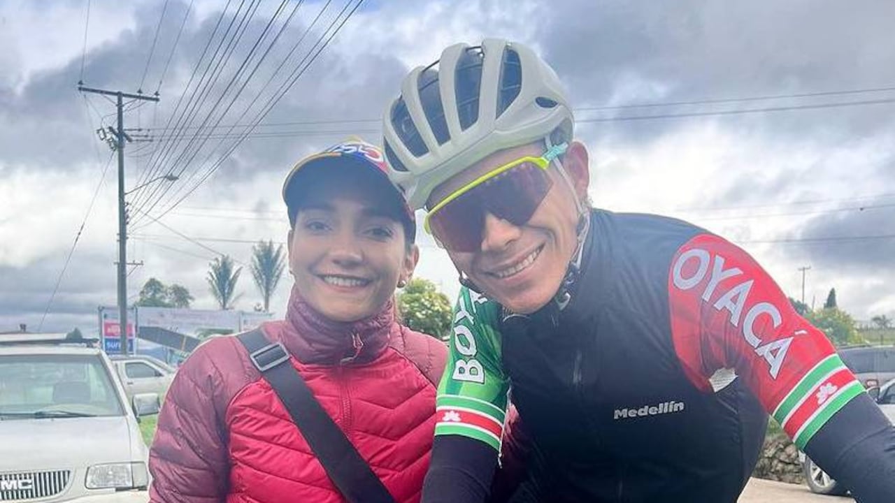 Miguel Ángel López y su esposa, Nathalia Acevedo.