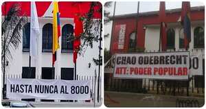 Las vallas en contra y en favor de Ernesto Samper.