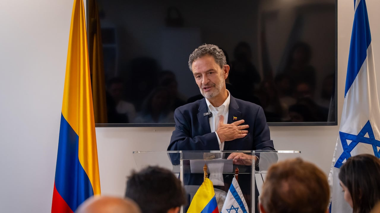 Canciller Omar Bula durante su visita en Israel.