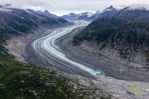 Beautiful landscape view of Lake Clark National Park near Port Alsworth in Alaska.
