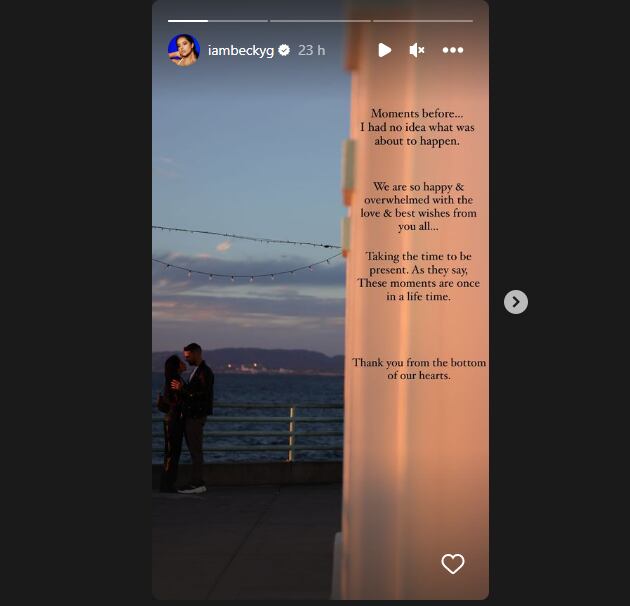 Becky G anuncia su compromiso