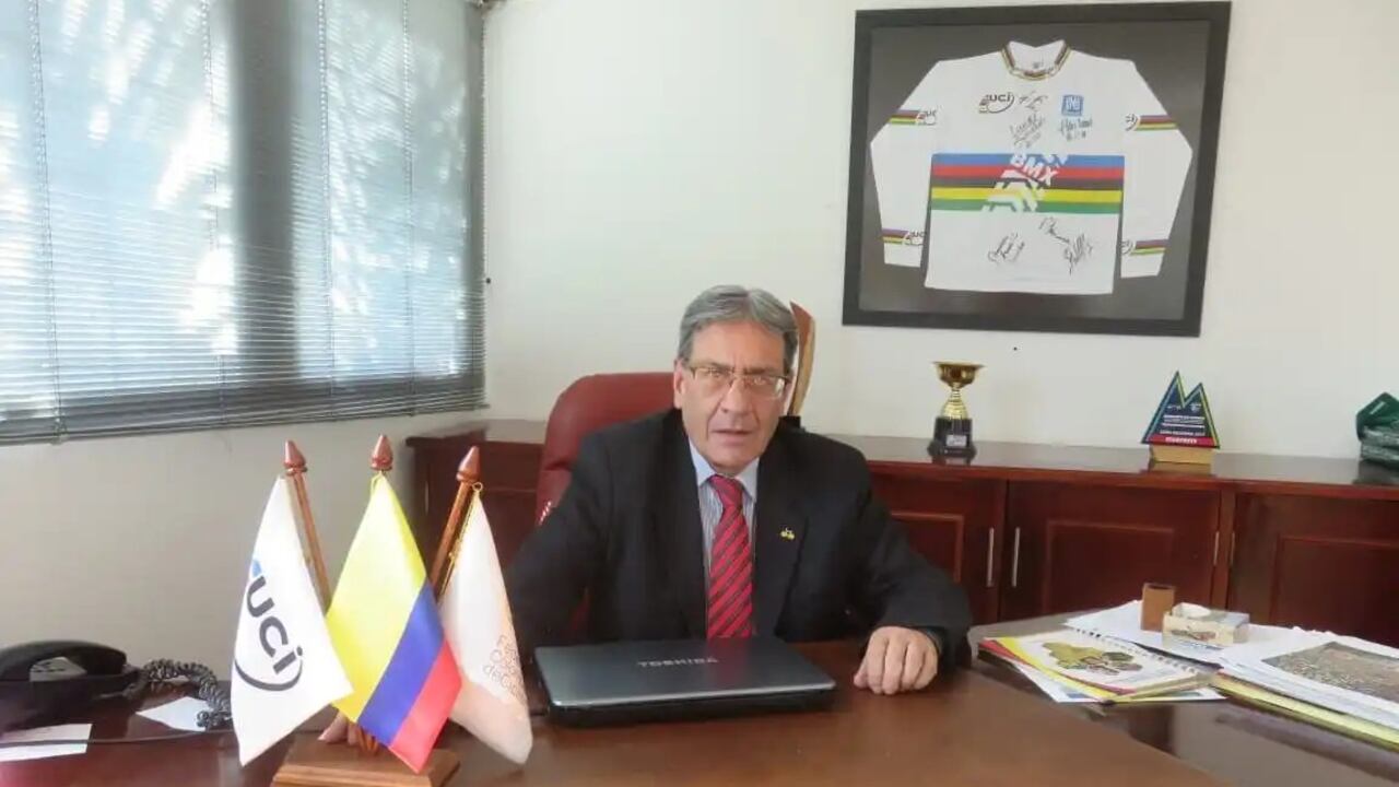 Mauricio Vargas, presidente de la Federación Colombiana de Ciclismo.