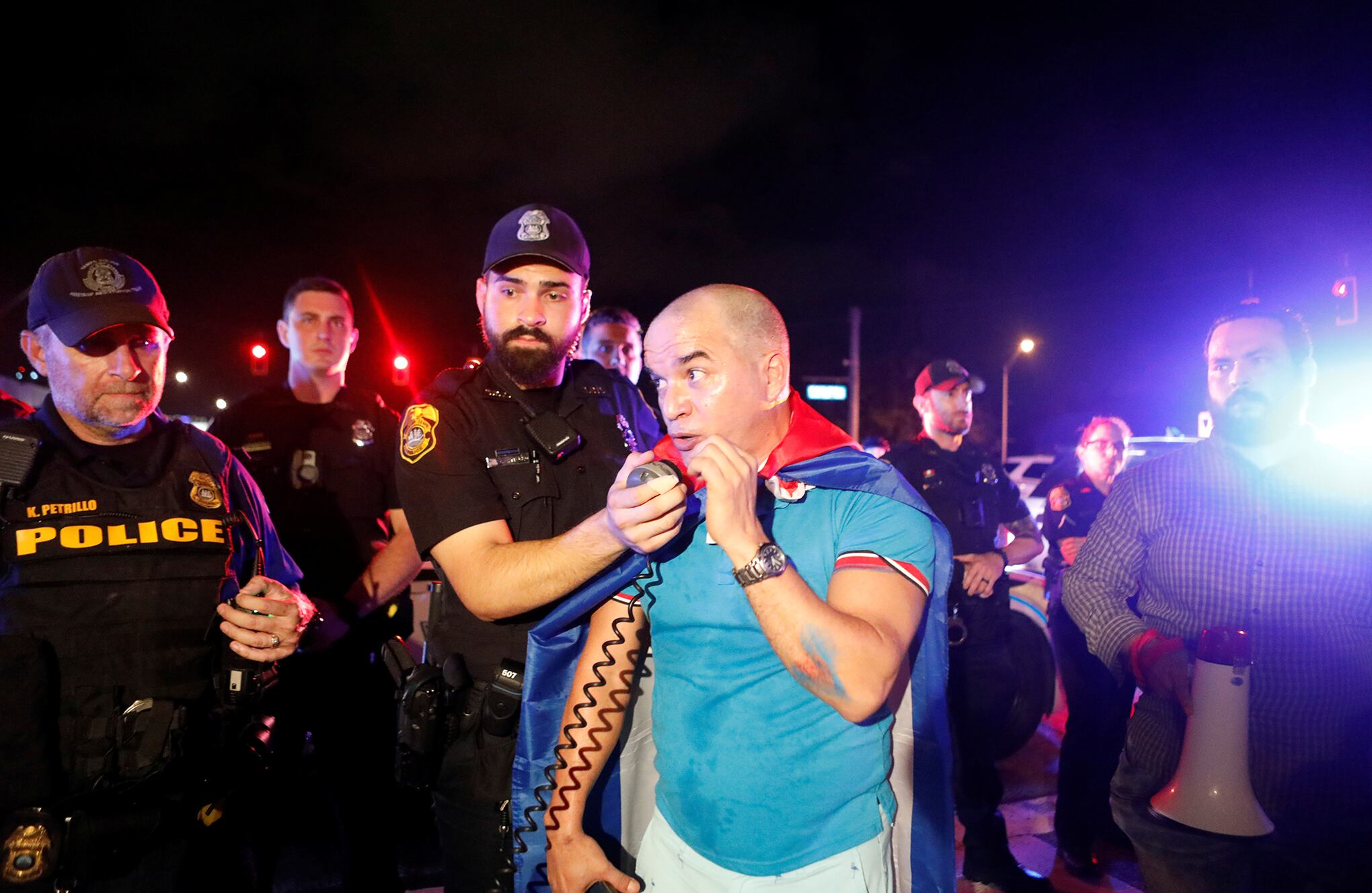 Protestas de cubanos en USA