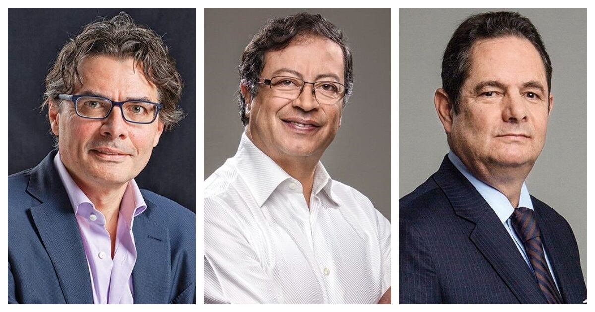 Alejandro Gaviria, Gustavo Petro y Germán Vargas Lleras.