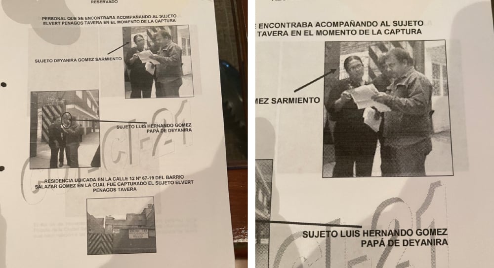 Deyanira Gómez y su expareja de las Farc