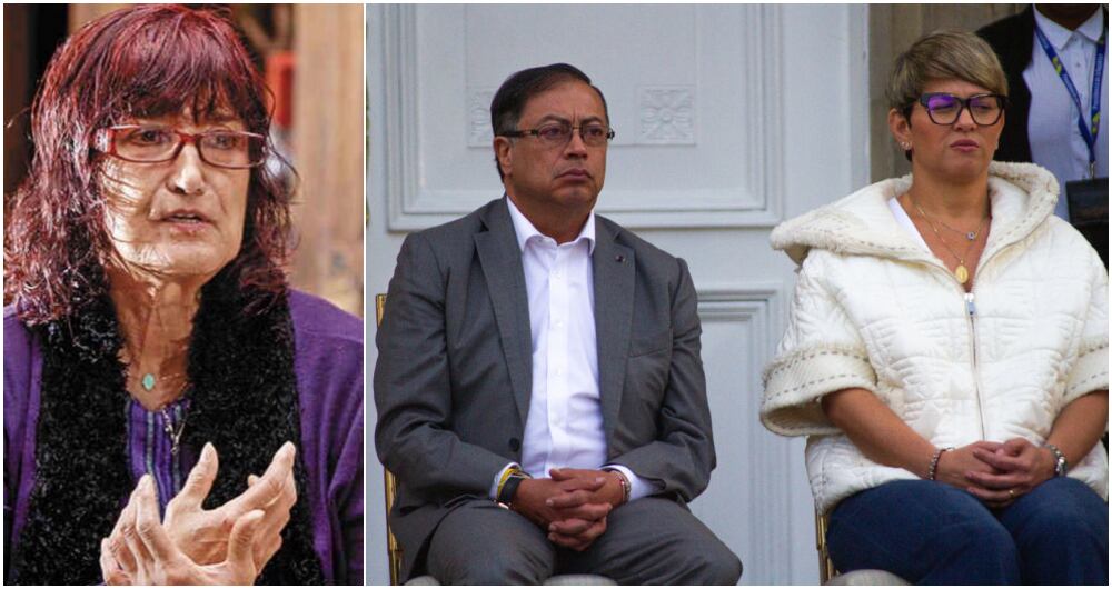 Patricia Ariza, exministra de Cultura; Gustavo Petro, presidente de Colombia y Verónica Alcocer, primera dama de la Nación