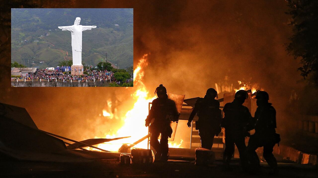 Protestas durante el paro nacional en Cali