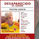 Las autoridades adelantan la búsqueda del hombre de 80 años de edad.