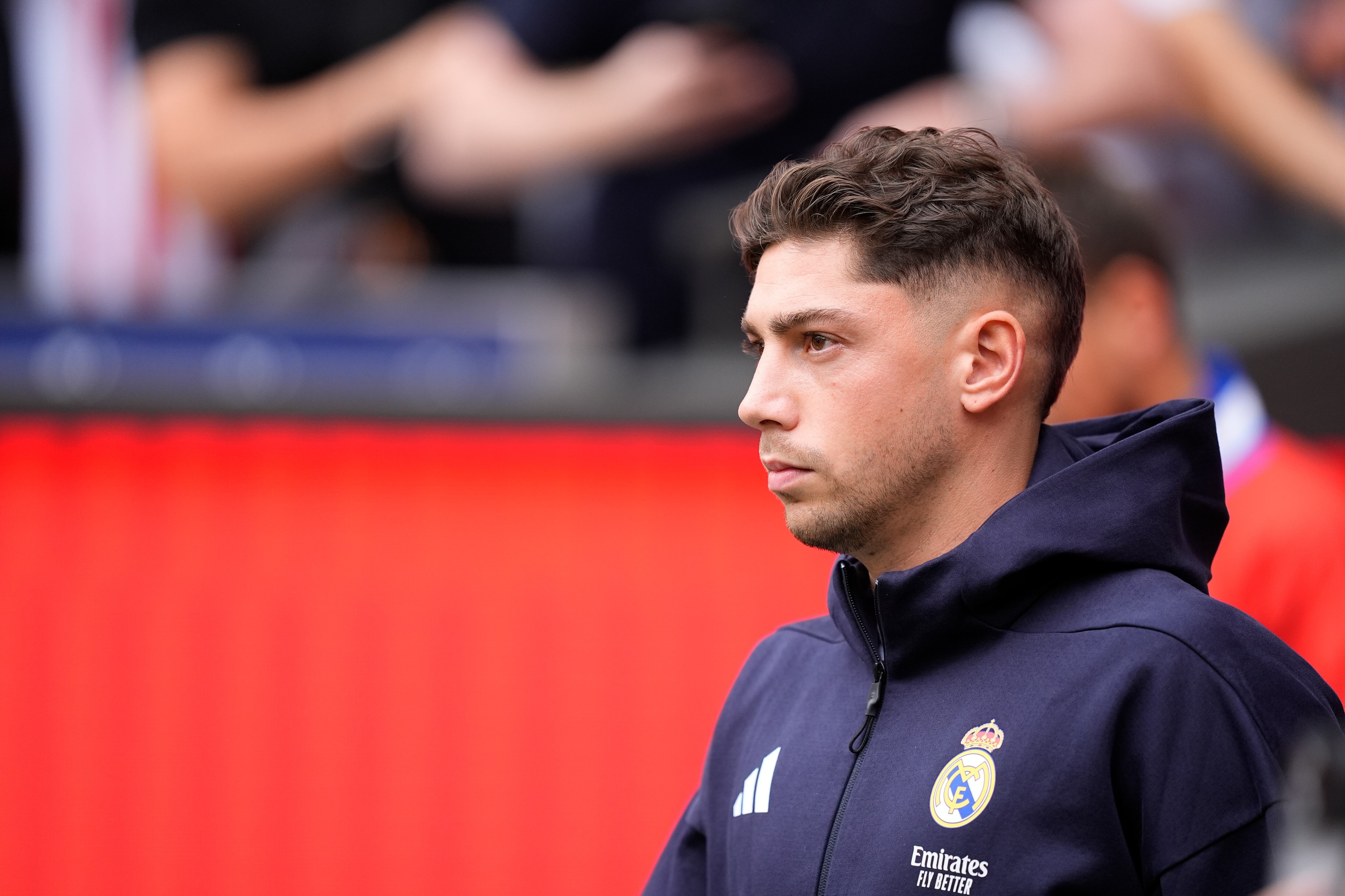 MADRID, SPAIN - SEPTEMBER 27: Federico Valverde of Real Madrid CF looks on during the Spanish League, LaLiga EA Sports, football match played between Atletico de Madrid and Real Madrid at Riyadh Air Metropolitano stadium on September 27, 2025, in Madrid, Spain. (Photo By Oscar J. Barroso/Europa Press via Getty Images)