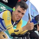 Sergio Higuita partió este domingo en el último turno de la contrarreloj