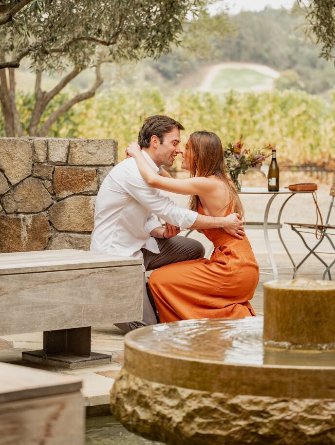 La pareja se comprometió en Estados Unidos