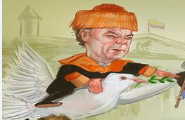 Juan Manuel Santos. Mantuvo en su agenda a la paz en un año en que llenó titulares, entre otras cosas, por un doctorado que recibió con un curioso atuendo.