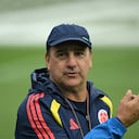 Colombia's Argentine head coach Nestor Lorenzo gestures in a training session at the Sporting KC Stadium in Kansas City on July 4, 2026, during the 2026 World Cup tournament. (Photo by JUAN MABROMATA / AFP)