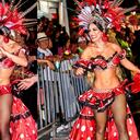 Elianis Garrido durante el recorrido de La Guacherna en Barranquilla.
