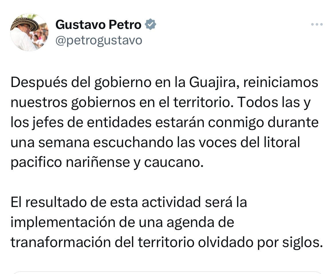Trino presidente Gustavo Petro