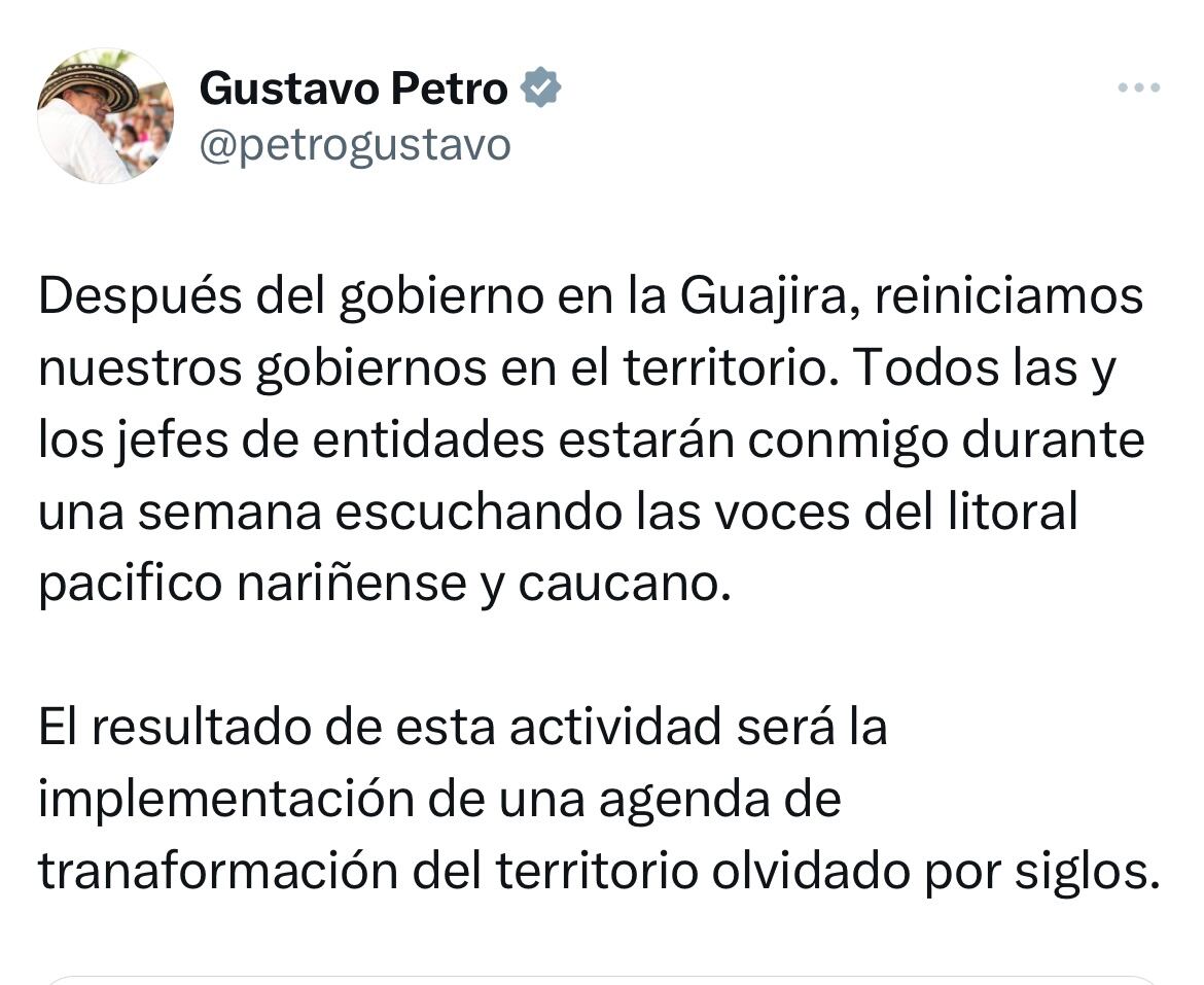 Trino presidente Gustavo Petro