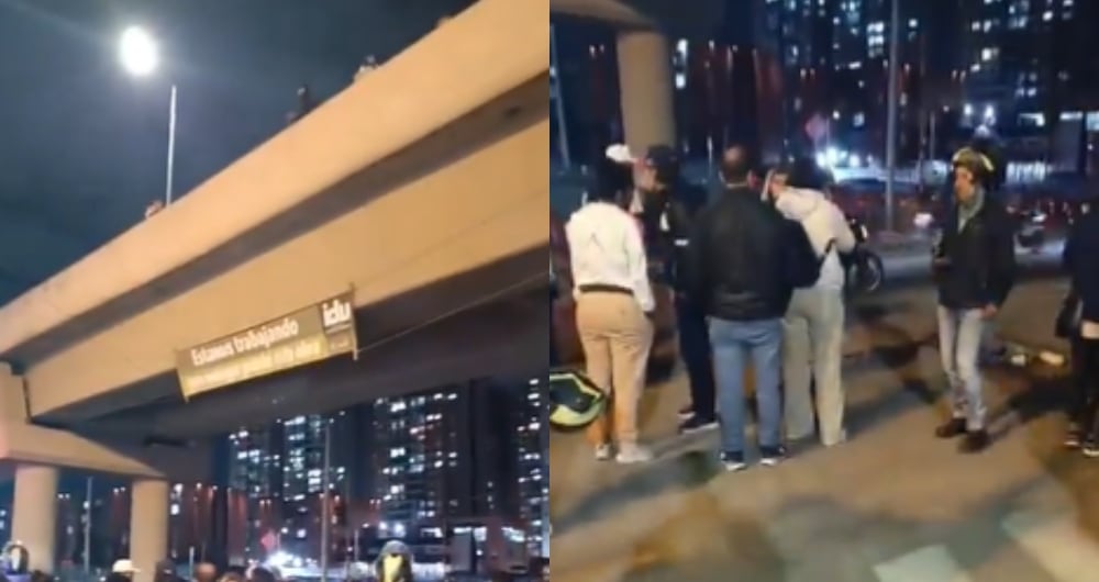 El accidente el puente vehicular de la calle Tercera con av. 68.