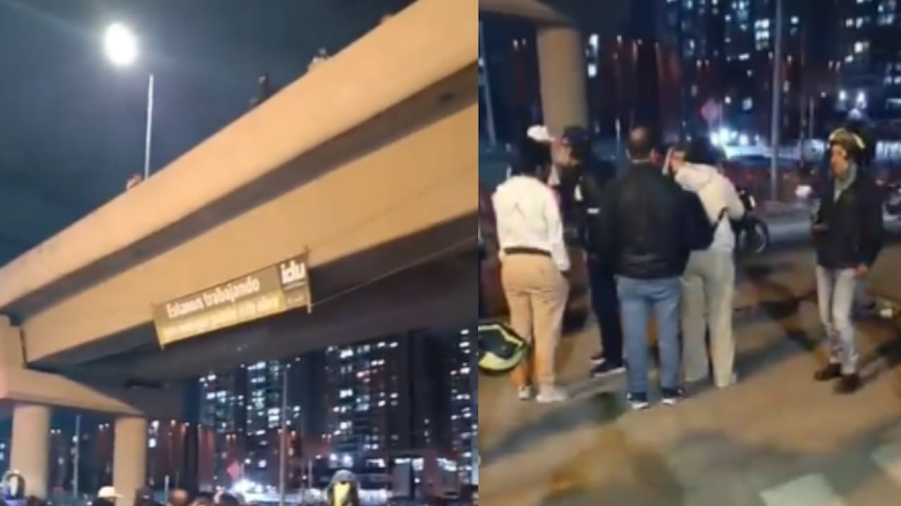 El accidente el puente vehicular de la calle Tercera con av. 68.