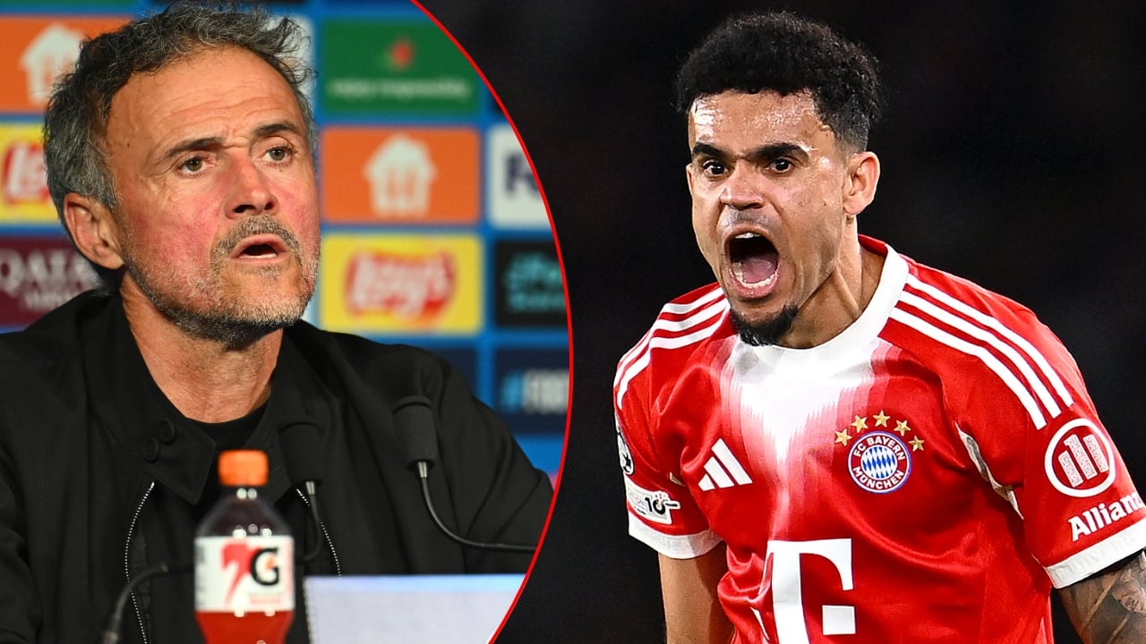 Luis Enrique y Luis Díaz.