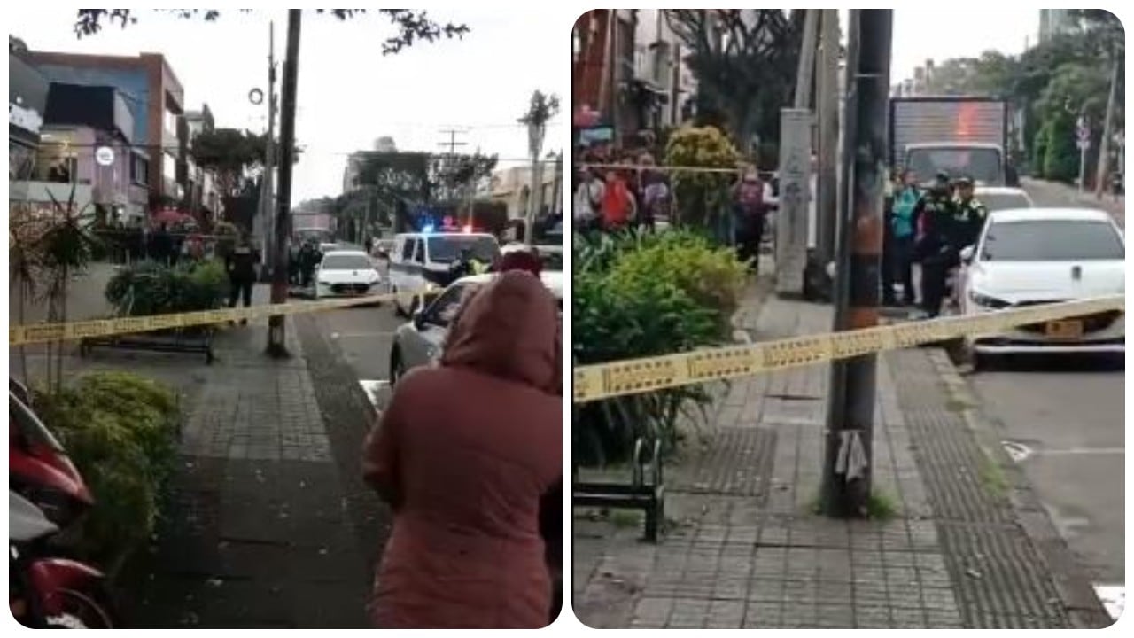 El ladrón, al que dieron de baja, quedó tendido entre el andén y la carretera