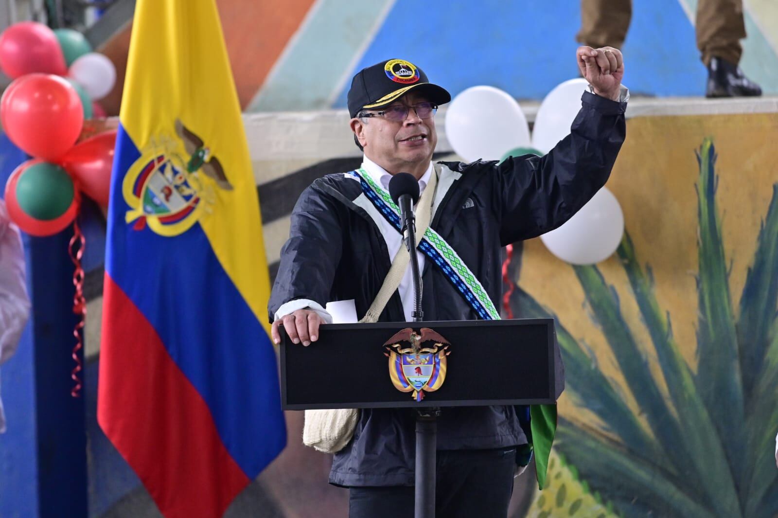Gustavo Petro en Caldono, Cauca.