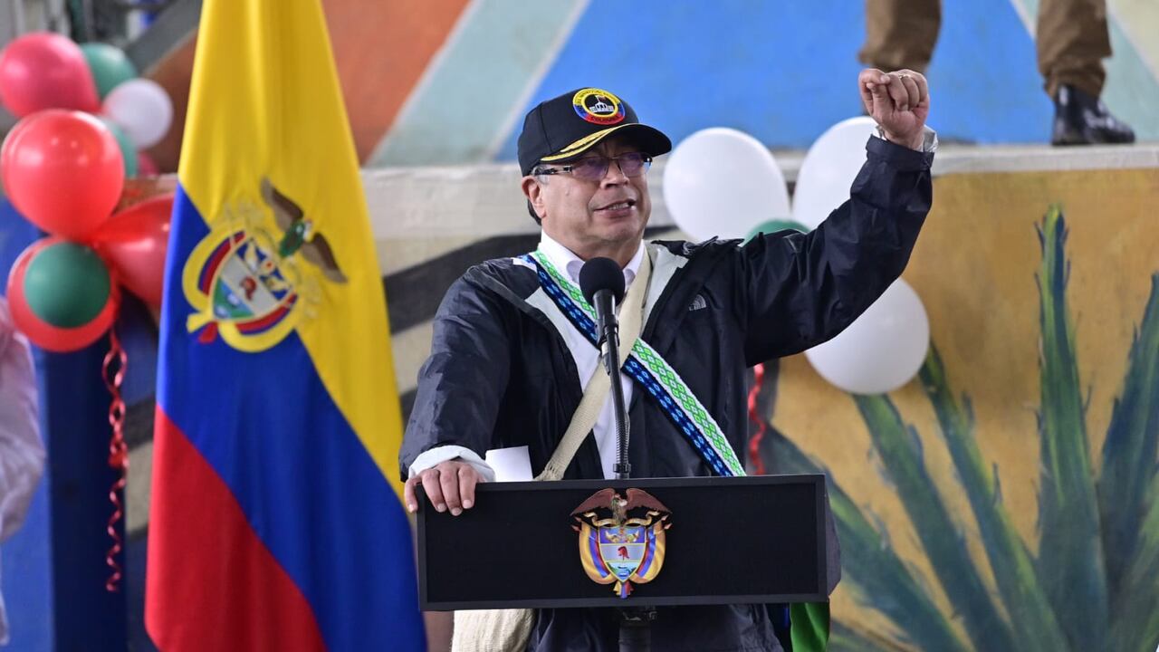 Gustavo Petro en Caldono, Cauca.