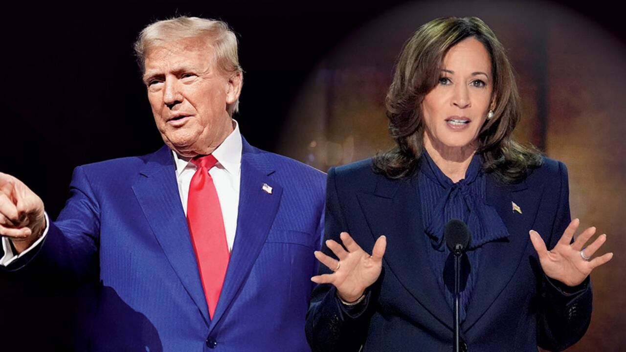 Donald Trump y Kamala Harris.